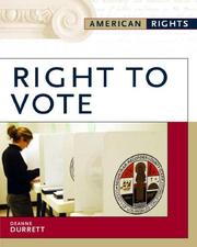 Cover of: Right to vote by Deanne Durrett