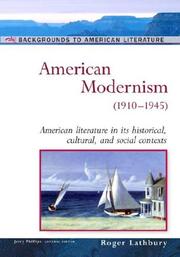 Cover of: American modernism by Roger Lathbury, Roger Lathbury