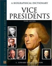 Cover of: Vice presidents by edited by L. Edward Purcell.