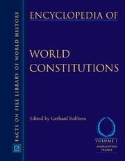 Cover of: Encyclopedia of world constitutions by edited by Gerhard Robbers.