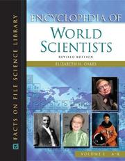 Cover of: Encyclopedia of World Scientists (Science Encyclopedia) by Elizabeth H. Oakes