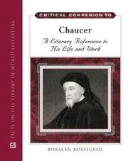 Cover of: Critical Companion to Chaucer: A Literary Reference to His Life And Work (Critical Companion to)
