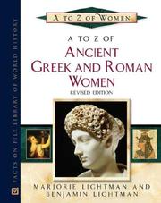 Cover of: A to Z of Greek and Roman Women (A to Z of Women)