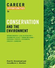 Cover of: Career Opportunities in Conservation and the Environment (Career Opportunities)