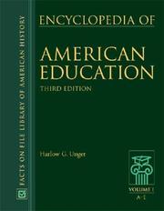 Cover of: Encyclopedia of American Education by Harlow G. Unger