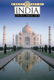 Cover of: A Brief History of India (Brief History Of... (Checkmark Books)) by Judith E. Walsh