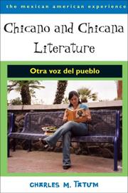 Cover of: Chicano And Chicana Literature: Otra Voz Del Pueblo (The Mexican American Experience)