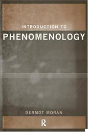 Cover of: Introduction to Phenomenology