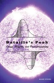 Cover of: Bataille's Peak by Allan Stoekl
