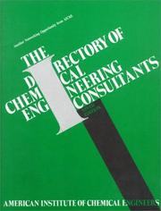 Cover of: The Directory of Chemical Engineering Consultants