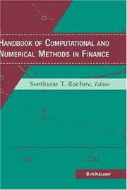 Cover of: Handbook of Numerical Methods in Finance by George A. Anastassiou, S.T. Rachev, Birkhauser