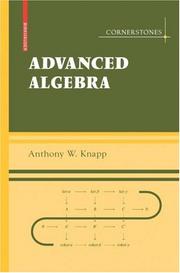 Cover of: Advanced Algebra: Along with a Companion Volume 'Basic Algebra' (Cornerstones)