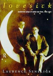 Cover of: Lovesick: Modernest Plays Of Same - Sex Love