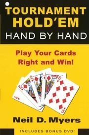 Cover of: Tournament Hold 'em Hand by Hand