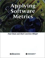 Cover of: Applying software metrics | 