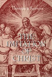 Cover of: The  imitation of Christ
