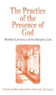 Cover of: Pratique de la présence de Dieu