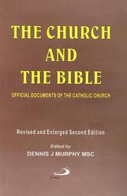 Cover of: Church And The Bible: Official Documents of the Church