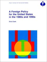 Cover of: A Foreign Policy for the United States for the 1980s and 1990s