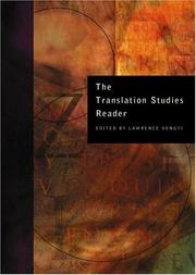 Cover of: The Translation studies reader | 