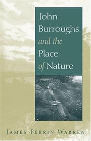 Cover of: John Burroughs and the place of nature