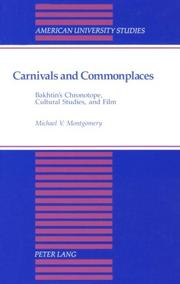 Cover of: Carnivals and commonplaces | Michael V. Montgomery