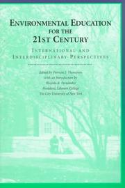 Cover of: Environmental Education for the 21st Century: International and Interdisciplinary Perspectives