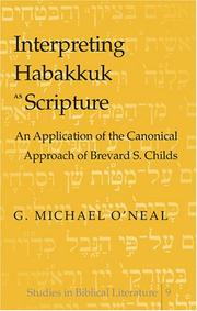 Cover of: Interpreting Habakkuk as Scripture by G. Michael O'Neal, G. Michael O'Neal