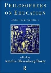 Cover of: Philosophers on Education | Amelie Rorty