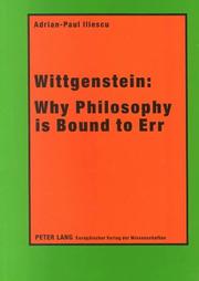 Cover of: Wittgenstein by Adrian-Paul Iliescu