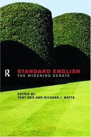 Standard English by Tony Bex, Richard J. Watts