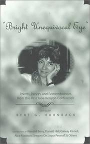 Cover of: "Bright Unequivocal Eye" by Jane Kenyon