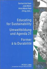 Cover of: Educating for Sustainability: Umweltbildung Und Agenda 21 Former a LA Durabilite