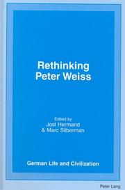 Cover of: Rethinking Peter Weiss (German Life and Civilization) by 