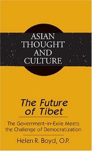 Cover of: The future of Tibet by Helen R. Boyd