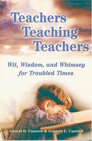 Cover of: Teachers Teaching Teachers | Geneal G. Cantrell