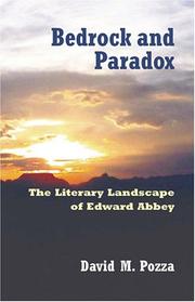 Cover of: Bedrock and Paradox by David M. Pozza