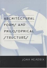 Cover of: Architectural Forms and Philosophical Structures