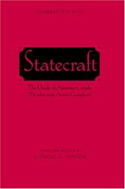 Cover of: Statecraft by Giambattista Vico