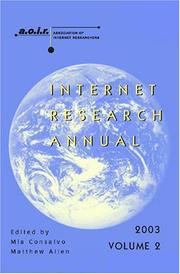 Cover of: Internet Research Annual (Digital Formations) by 