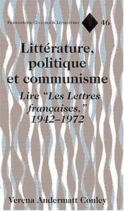 Cover of: Littérature, politique, et communisme by Verena Andermatt Conley