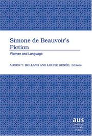 Cover of: Simone De Beauvoir's Fiction by 