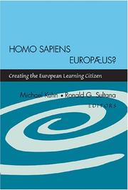 Cover of: Homo sapiens europæus by Ronald G. Sultana