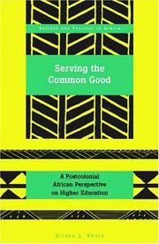 Cover of: Serving The Common Good by Kiluba L. Nkulu