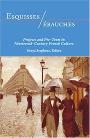 Cover of: Esquisses/ Ebauches by Sonya Stephens