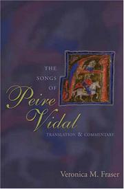 Cover of: The songs of Peire Vidal by Peire Vidal