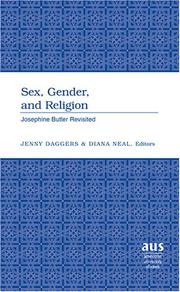 Cover of: Sex, gender, and religion: Josephine Butler revisited