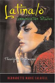 Cover of: Latina/O Communication Studies by Bernadette Marie Calafell