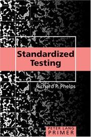 Cover of: Standardized Testing Primer by Richard P. Phelps