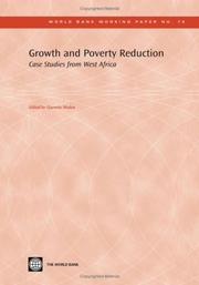 Cover of: Growth And Poverty Reduction: Case Studies from West Africa (World Bank Working Papers) (World Bank Working Papers)